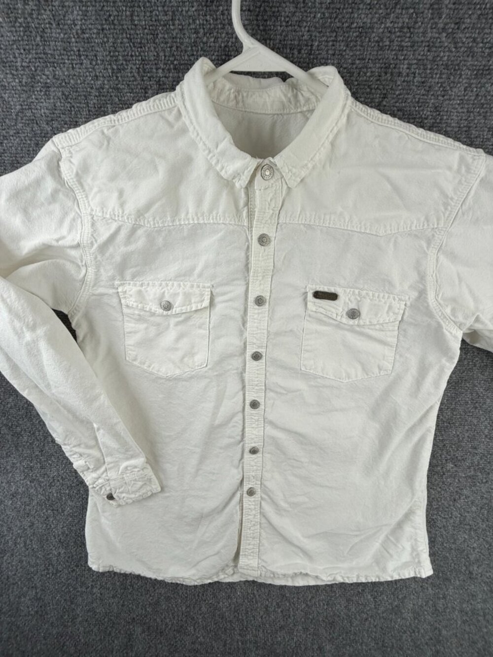 Wrangler Women Long Sleeve Metal Snaps Snap Up Shirt Adult Western White USA 14